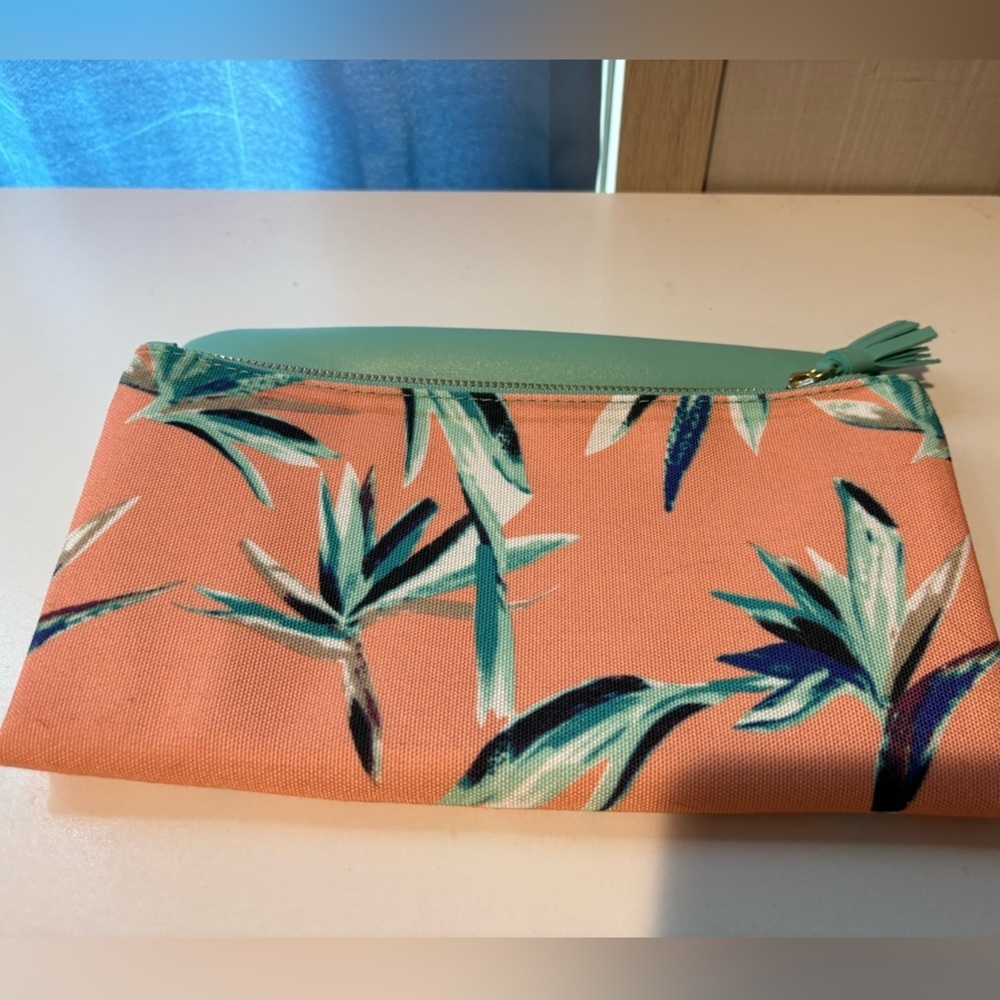 Rachel Pally Mint and Peach Clutch